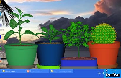 виртуальное растение на Рабочий стол, растение тамагочи